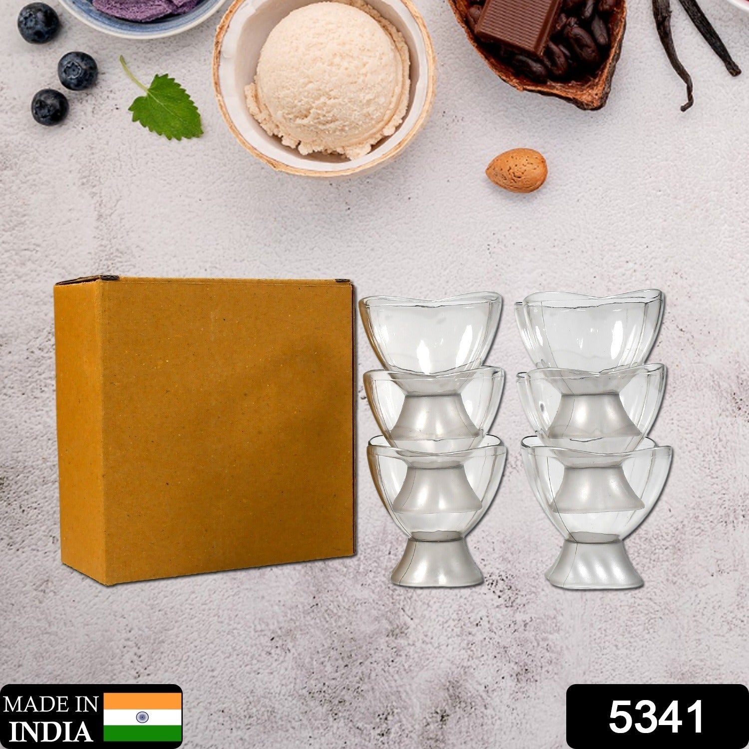 5341 Serving Dessert Bowl Ice Cream Salad Fruit Bowl - 6pcs Serving Dessert Bowl Ice Cream Salad Fruit Bowl - 6pcs ( Brown Box) DeoDap 5341 Serving Dessert Bowl Ice Cream Salad Fruit Bowl - 6pcs Serving Dessert Bowl Ice Cream Salad Fruit Bowl - 6pcs ( Brown Box) DeoDap